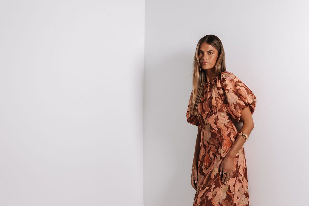 COMING SOON - Layne Midi Dress - Daydream Print