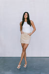 DISPATCH 07.05.25 - Erin Mini Denim Skirt - Sand