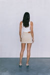 DISPATCH 07.05.25 - Erin Mini Denim Skirt - Sand