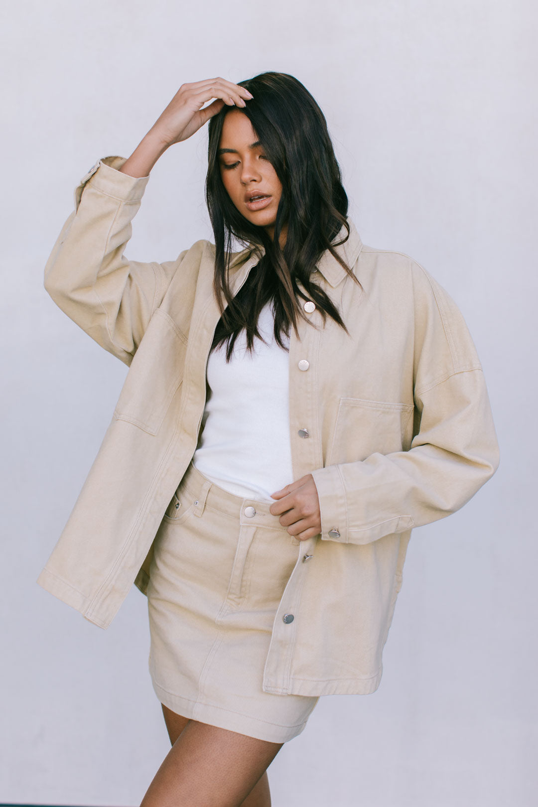 Ilou Denim Shirt - Sand