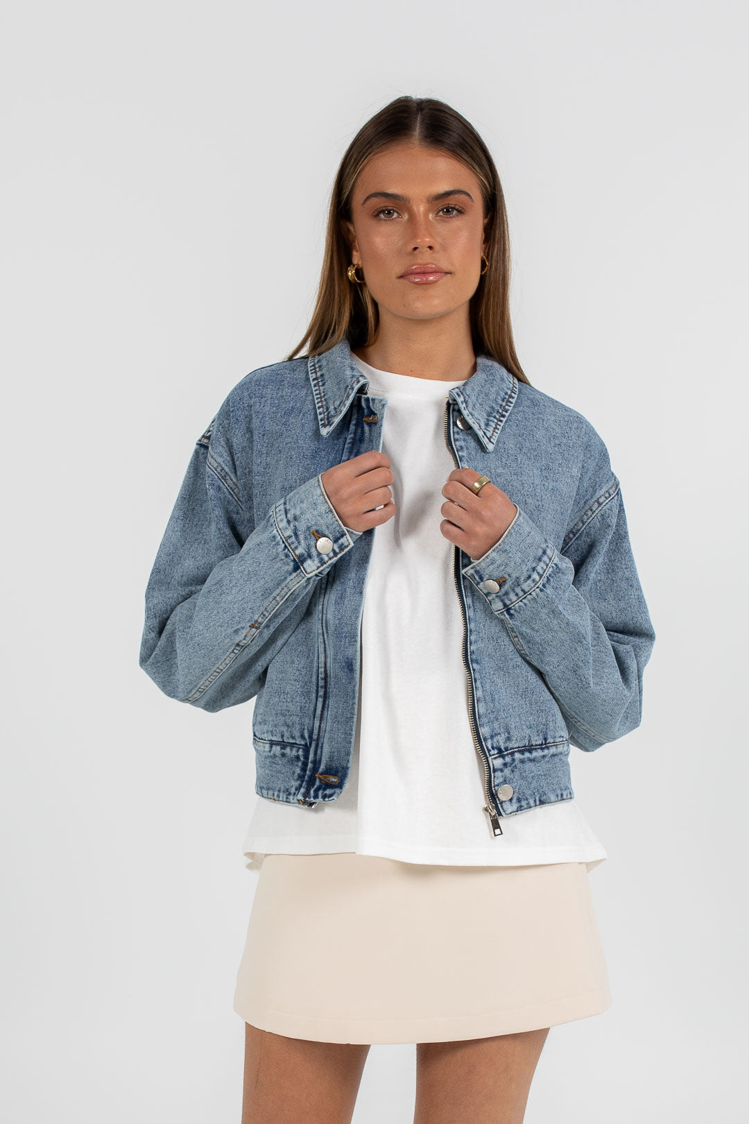 Vue Denim Jacket Dark Mineral Wash