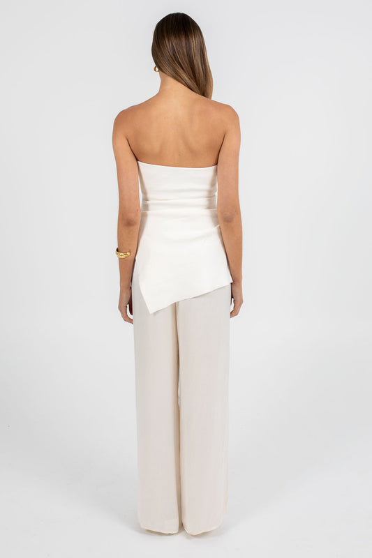 Darcie Strapless Top - Cream