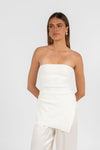 Darcie Strapless Top - Cream