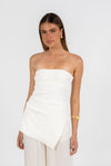 Darcie Strapless Top - Cream
