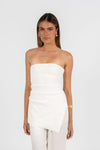 Darcie Strapless Top - Cream
