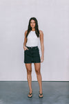 DISPATCH 07.05.25 - Erin Mini Denim Skirt - Washed Black