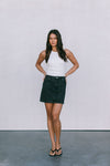 DISPATCH 07.05.25 - Erin Mini Denim Skirt - Washed Black