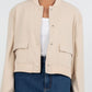 COMING SOON - Quinie Bomber Jacket - Cream