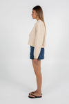 COMING SOON - Quinie Bomber Jacket - Cream
