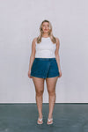 DISPATCH 07.05.25 - Jackie Denim Skort - Dark Blue Wash