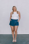 DISPATCH 07.05.25 - Jackie Denim Skort - Dark Blue Wash