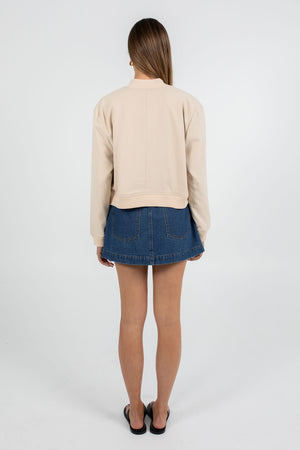 COMING SOON - Quinie Bomber Jacket - Cream