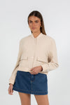 COMING SOON - Quinie Bomber Jacket - Cream
