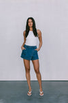 DISPATCH 07.05.25 - Jackie Denim Skort - Dark Blue Wash