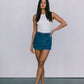 DISPATCH 07.05.25 - Jackie Denim Skort - Dark Blue Wash
