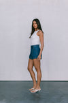DISPATCH 07.05.25 - Jackie Denim Skort - Dark Blue Wash