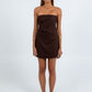 Urelia Mini Dress - Chocolate