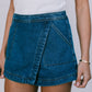 DISPATCH 07.05.25 - Jackie Denim Skort - Dark Blue Wash