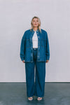 DISPATCH 07.05.25 - Janey Wide Leg Jeans - Dark Blue Wash