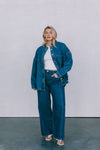DISPATCH 07.05.25 - Janey Wide Leg Jeans - Dark Blue Wash
