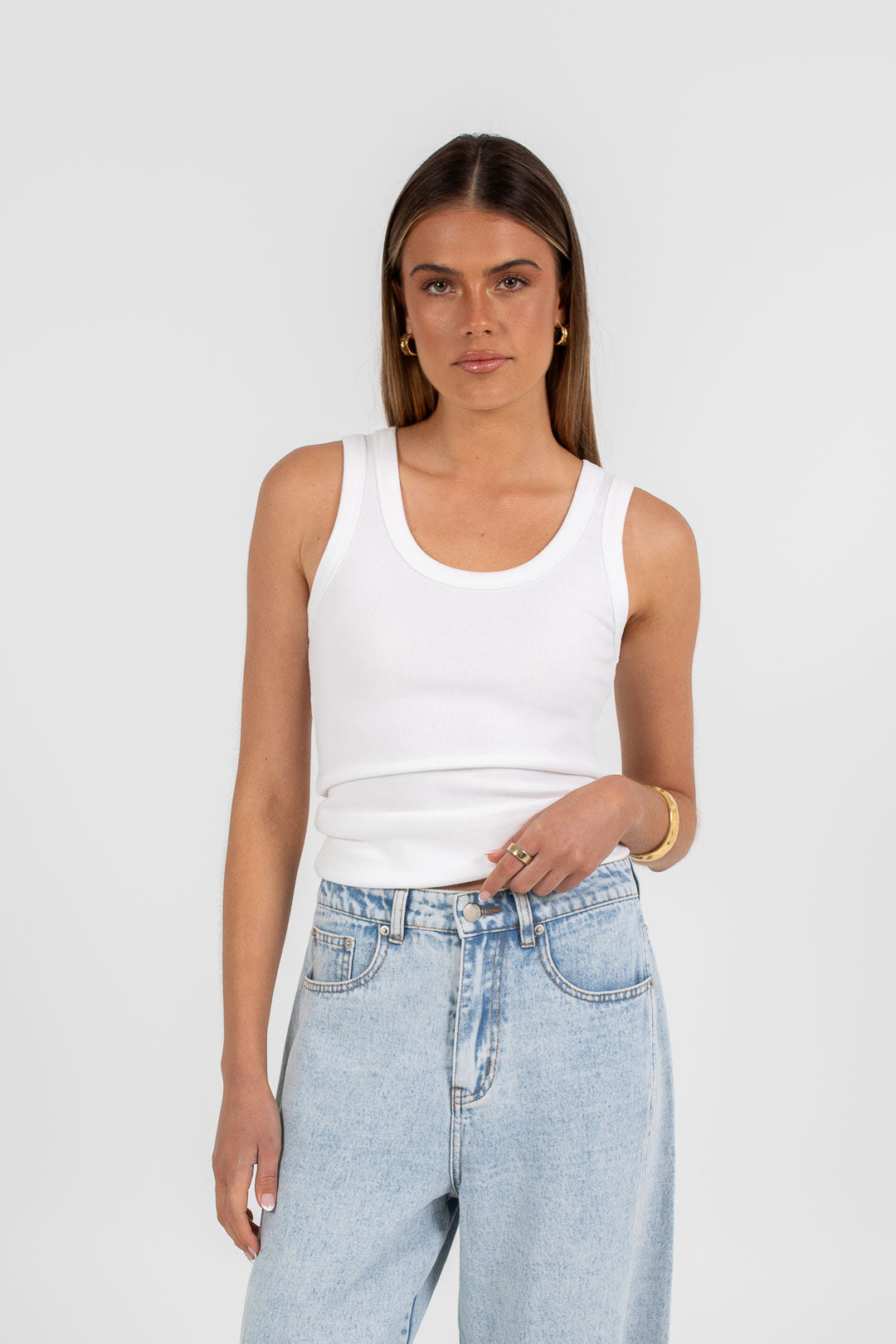 COMING SOON - Gemma Tank Top - White