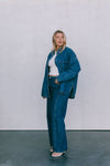 DISPATCH 07.05.25 - Janey Wide Leg Jeans - Dark Blue Wash