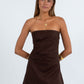 Urelia Mini Dress - Chocolate