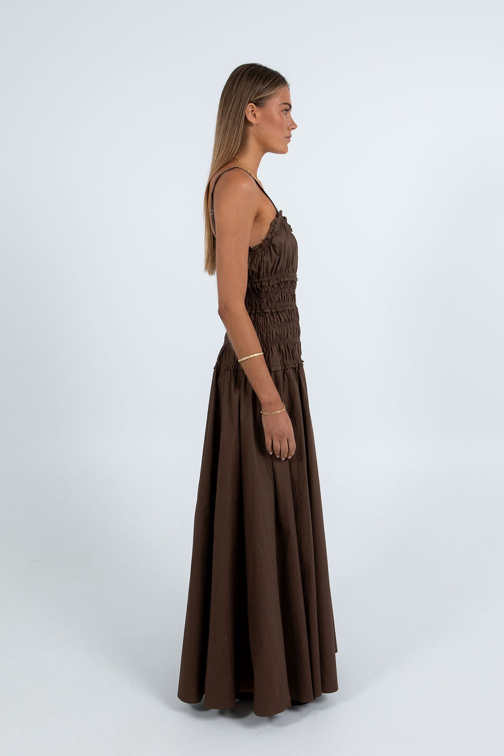 Ivana Maxi Dress - Chocolate