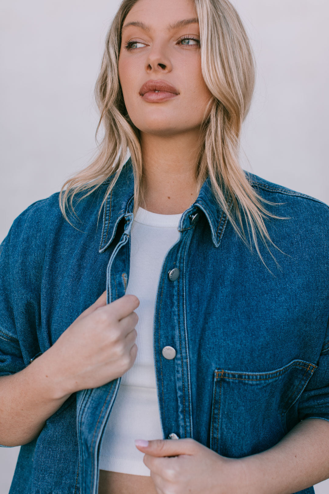 Ilou Denim Shirt Dark Blue Wash