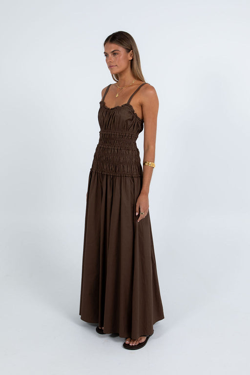 Ivana Maxi Dress - Chocolate