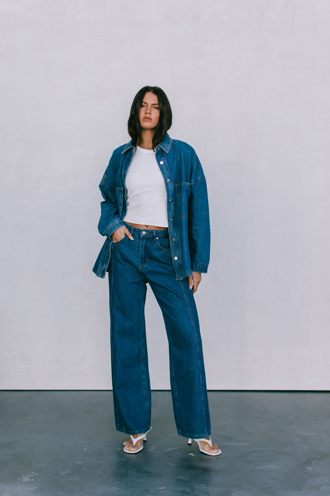 Ilou Denim Shirt Dark Blue Wash