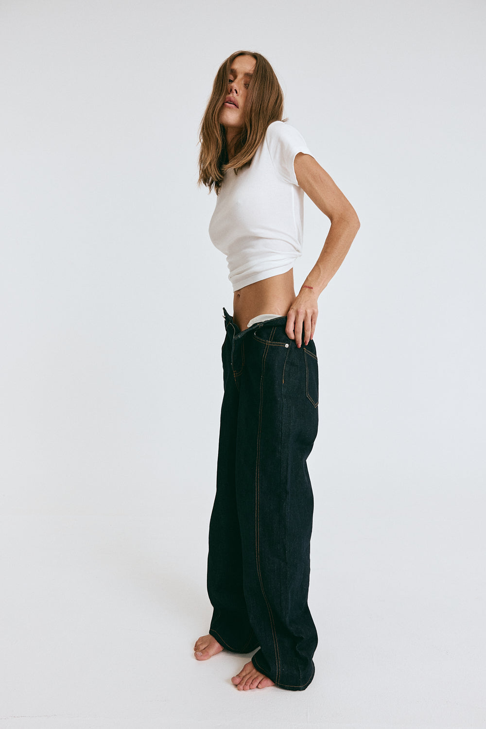 Janey Baggy Leg Jeans Indigo