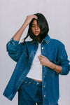 DISPATCH 07.05.25 - Janey Wide Leg Jeans - Dark Blue Wash