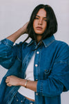 DISPATCH 07.05.25 - Janey Wide Leg Jeans - Dark Blue Wash