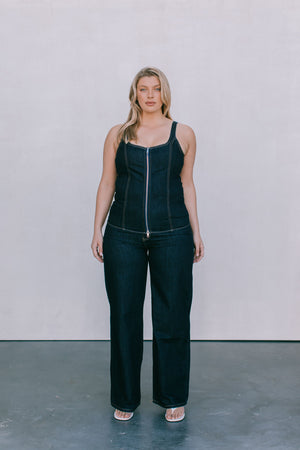 DISPATCH 07.05.25 - Bessie Straight Leg Jeans - Indigo Denim