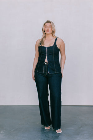 DISPATCH 07.05.25 - Bessie Straight Leg Jeans - Indigo Denim