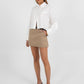Lacey Cropped Shirt - White