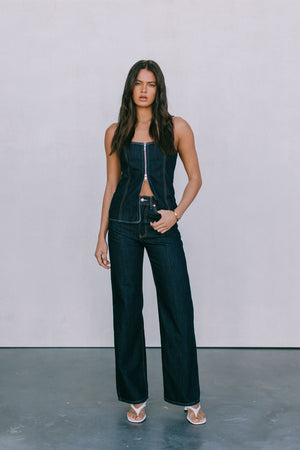 DISPATCH 07.05.25 - Bessie Straight Leg Jeans - Indigo Denim