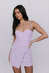 Pip Bodysuit - Pastel Lilac Mesh
