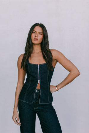 DISPATCH 07.05.25 - Bessie Straight Leg Jeans - Indigo Denim