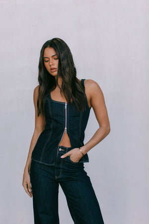 DISPATCH 07.05.25 - Bessie Straight Leg Jeans - Indigo Denim
