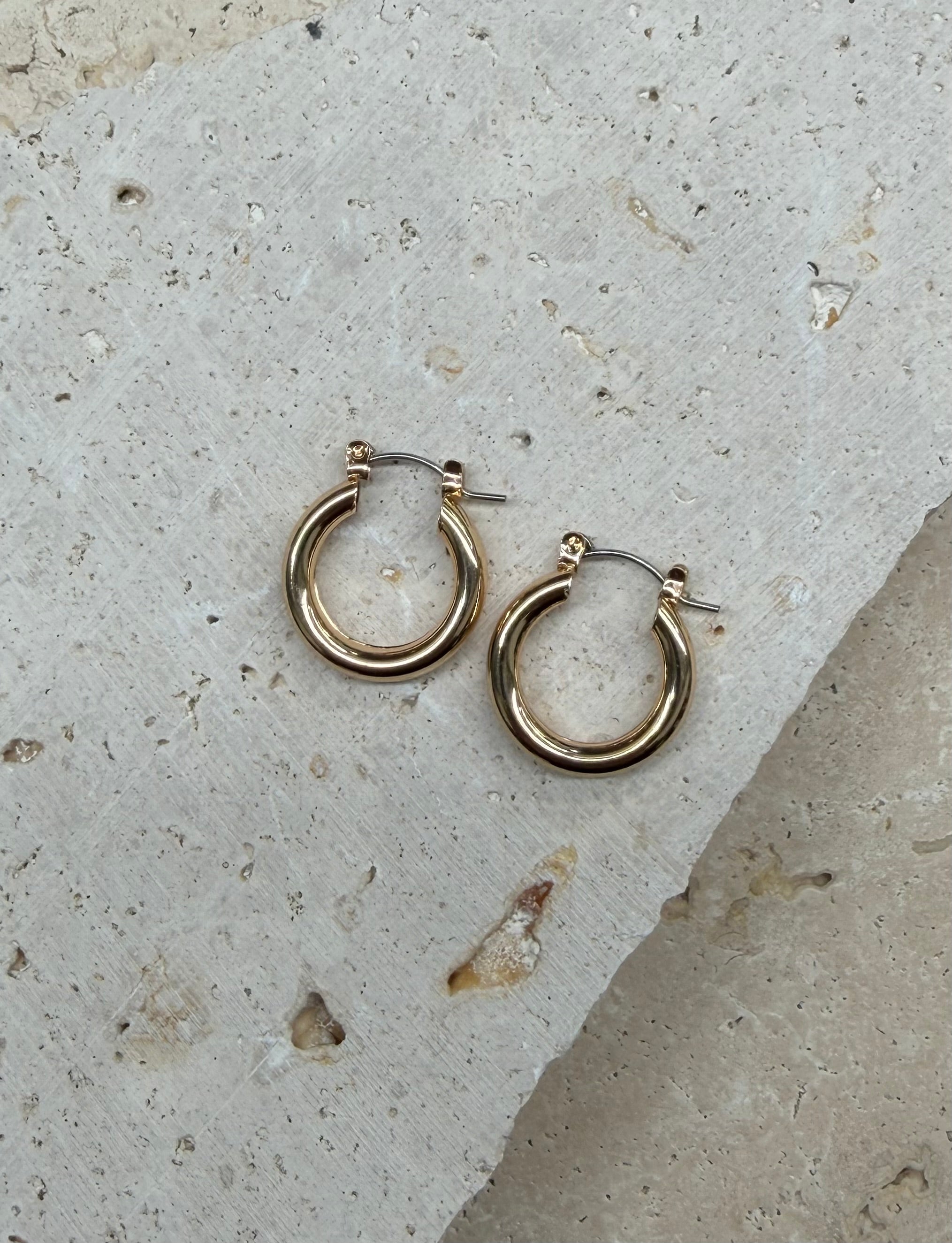 Eliddy Small Hoop Earrings Gold