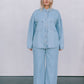 Janey Wide Leg Jeans - Light Wash Blue