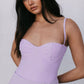 Pip Bodysuit - Pastel Lilac Mesh