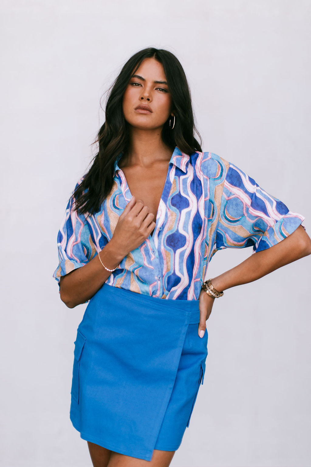 Valtos Skirt Cobalt Blue