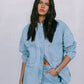 DISPATCH 07.05.25 - Ilou Denim Shirt - Light Wash Blue