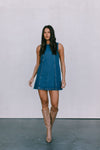 DISPATCH 07.05.25 - Blaire Mini Denim Dress - Dark Wash Blue