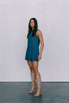 DISPATCH 07.05.25 - Blaire Mini Denim Dress - Dark Wash Blue