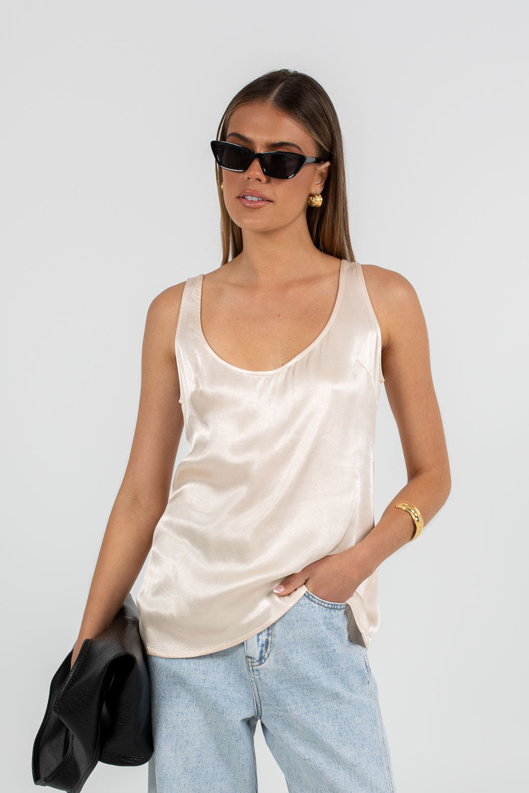 Ayla Top Champagne