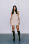DISPATCH 07.05.25 - Blaire Mini Denim Dress - Sand